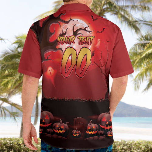 Custom Halloween Redcliffe Dolphins Hawaiian Shirt Spooky Australia Mascot Rugby