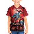 Custom Halloween Redcliffe Dolphins Kid Hawaiian Shirt Spooky Australia Mascot Rugby