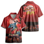 Custom Halloween Redcliffe Dolphins Kid Hawaiian Shirt Spooky Australia Mascot Rugby