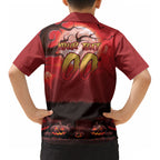 Custom Halloween Redcliffe Dolphins Kid Hawaiian Shirt Spooky Australia Mascot Rugby