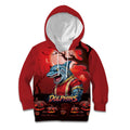 Custom Halloween Redcliffe Dolphins Kid Hoodie Spooky Australia Mascot Rugby