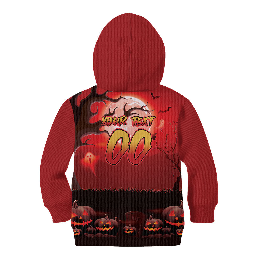 Custom Halloween Redcliffe Dolphins Kid Hoodie Spooky Australia Mascot Rugby