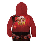 Custom Halloween Redcliffe Dolphins Kid Hoodie Spooky Australia Mascot Rugby