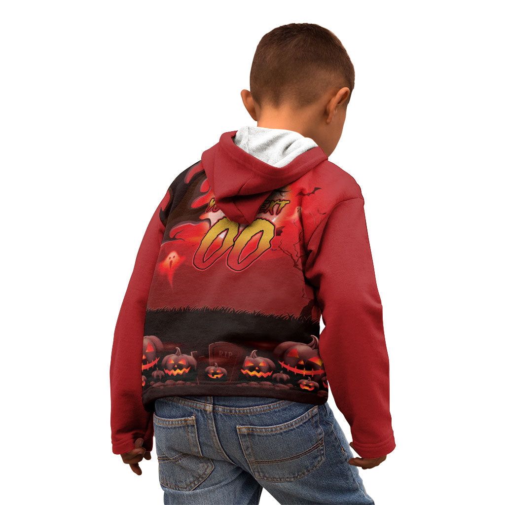 Custom Halloween Redcliffe Dolphins Kid Hoodie Spooky Australia Mascot Rugby