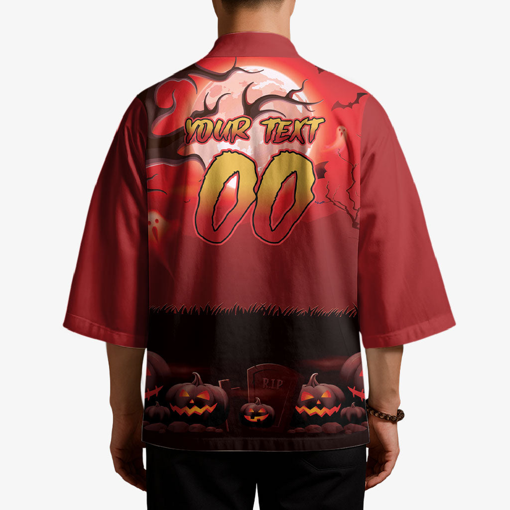Custom Halloween Redcliffe Dolphins Kimono Spooky Australia Mascot Rugby