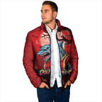 Custom Halloween Redcliffe Dolphins Padded Jacket Spooky Australia Mascot Rugby