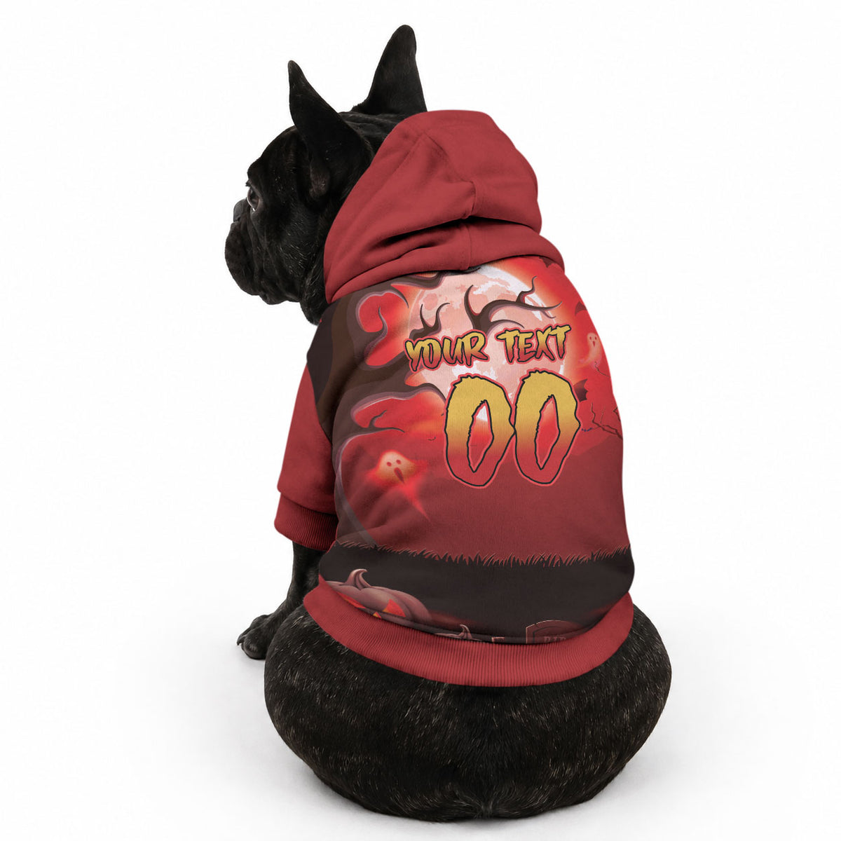 Custom Halloween Redcliffe Dolphins Pet Hoodie Spooky Australia Mascot Rugby