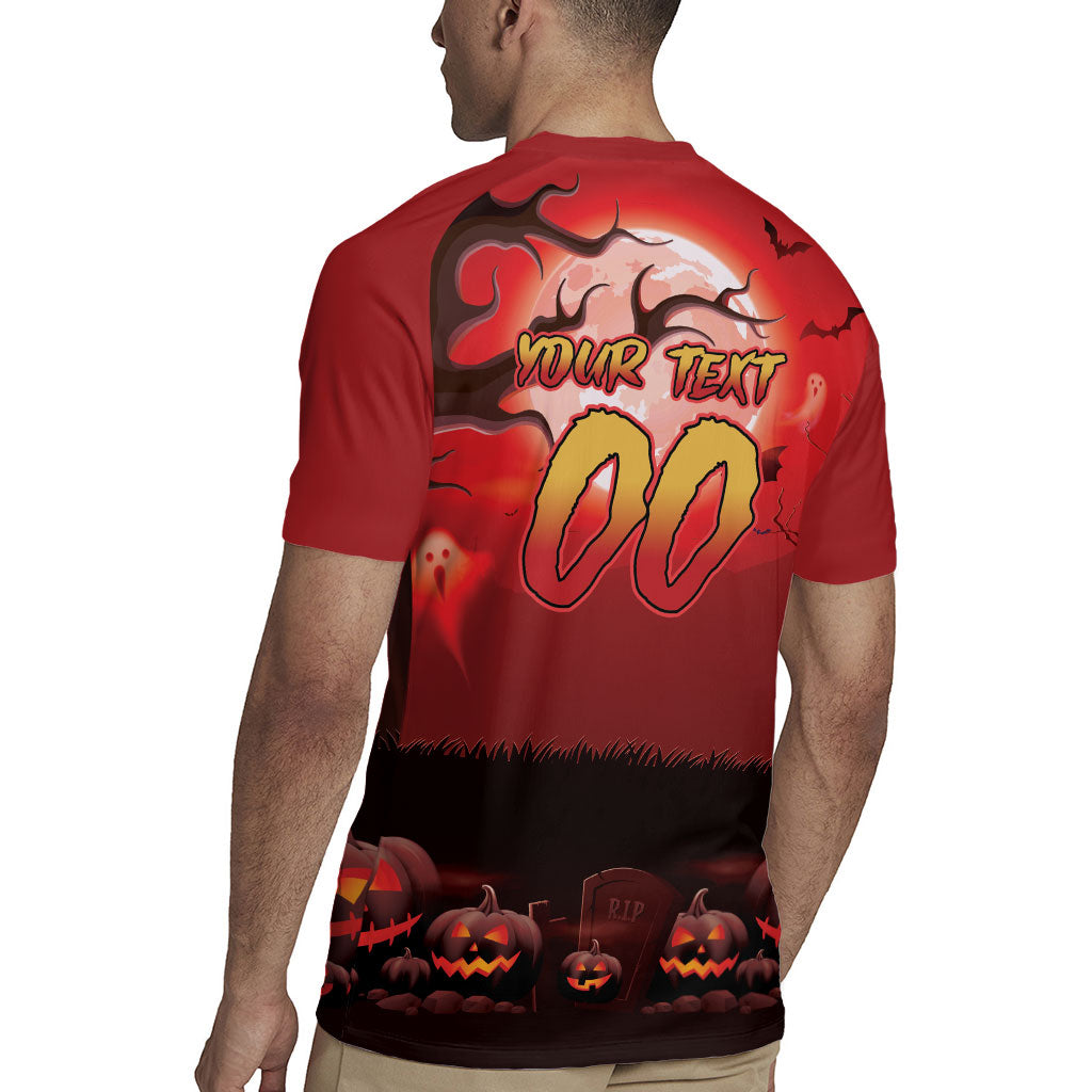 Custom Halloween Redcliffe Dolphins Rugby Jersey Spooky Australia Mascot Rugby