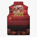 Custom Halloween Redcliffe Dolphins Sleeveless Puffer Jacket Spooky Australia Mascot Rugby