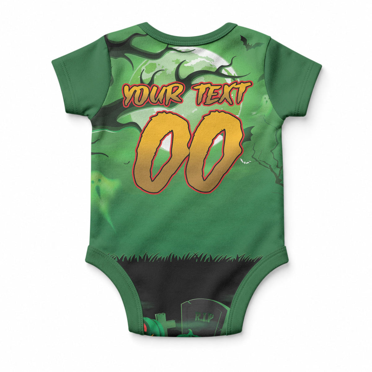 Custom Halloween South Sydney Rabbitohs Baby Onesie Spooky Australia Mascot Rugby