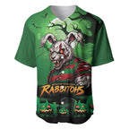 Custom Halloween South Sydney Rabbitohs Baseball Jersey Spooky Australia Mascot Rugby