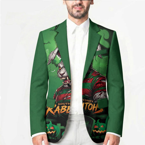 Custom Halloween South Sydney Rabbitohs Blazer Spooky Australia Mascot Rugby
