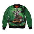 Custom Halloween South Sydney Rabbitohs Bomber Jacket Spooky Australia Mascot Rugby