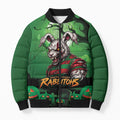 Custom Halloween South Sydney Rabbitohs Bomber Puffer Jacket Spooky Australia Mascot Rugby
