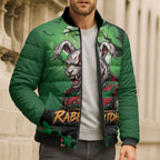 Custom Halloween South Sydney Rabbitohs Bomber Puffer Jacket Spooky Australia Mascot Rugby