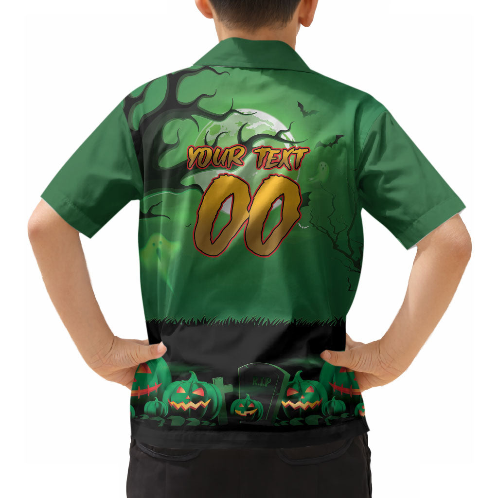 Custom Halloween South Sydney Rabbitohs Hawaiian Shirt Spooky Australia Mascot Rugby