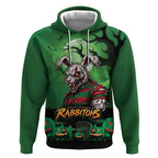 Custom Halloween South Sydney Rabbitohs Hoodie Spooky Australia Mascot Rugby