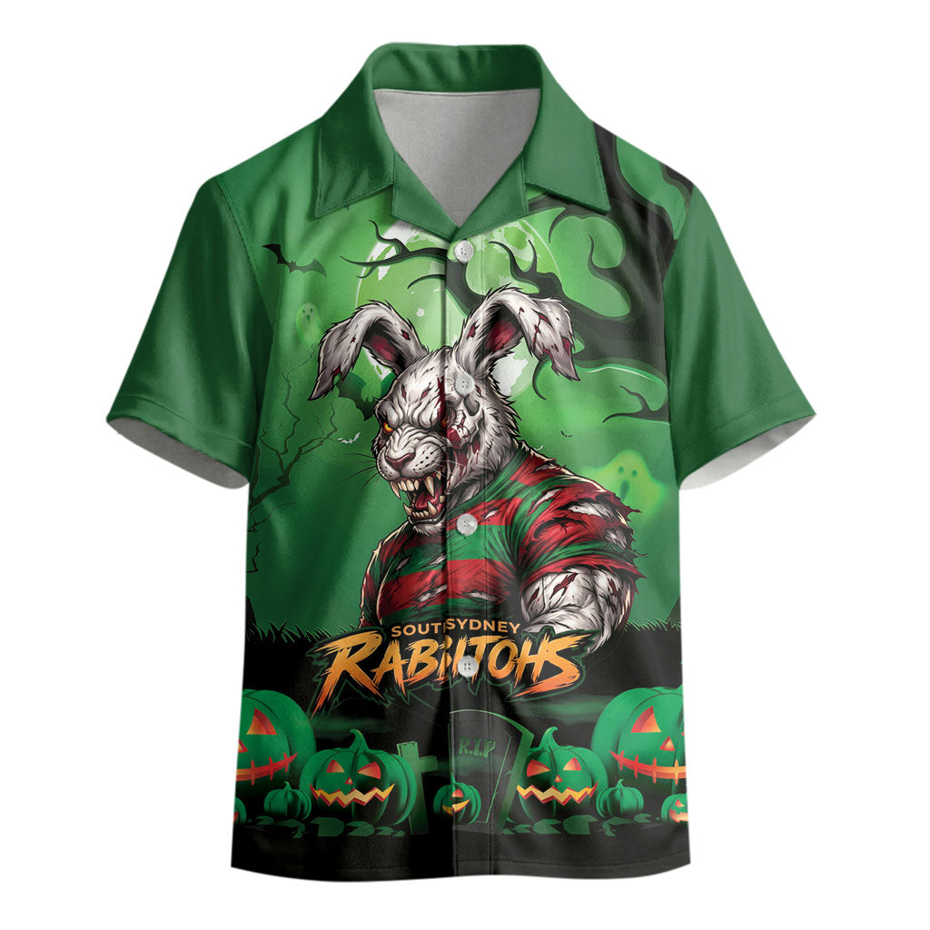 Custom Halloween South Sydney Rabbitohs Kid Hawaiian Shirt Spooky Australia Mascot Rugby