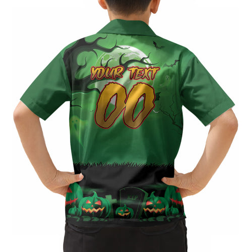 Custom Halloween South Sydney Rabbitohs Kid Hawaiian Shirt Spooky Australia Mascot Rugby