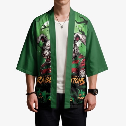 Custom Halloween South Sydney Rabbitohs Kimono Spooky Australia Mascot Rugby