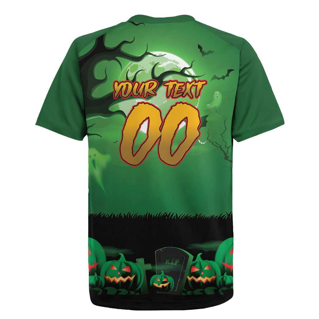 Custom Halloween South Sydney Rabbitohs Rugby Jersey Spooky Australia Mascot Rugby