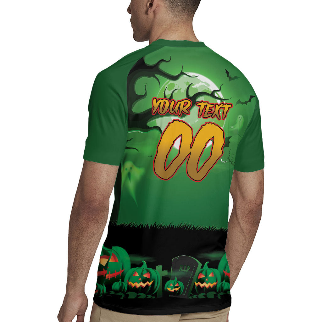 Custom Halloween South Sydney Rabbitohs Rugby Jersey Spooky Australia Mascot Rugby