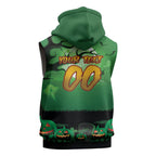 Custom Halloween South Sydney Rabbitohs Sleeveless Hoodie Spooky Australia Mascot Rugby