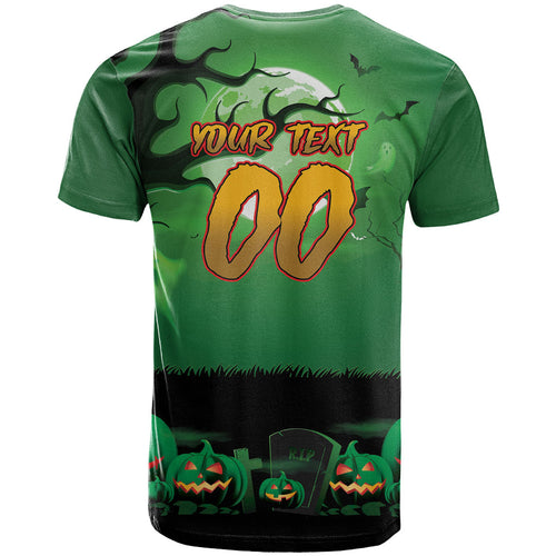 Custom Halloween South Sydney Rabbitohs T Shirt Spooky Australia Mascot Rugby