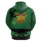 Custom Halloween South Sydney Rabbitohs Zip Hoodie Spooky Australia Mascot Rugby