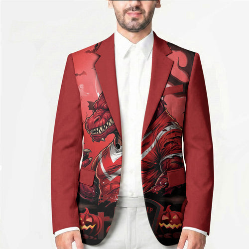 Custom Halloween St George Illawarra Dragons Blazer Spooky Australia Mascot Rugby