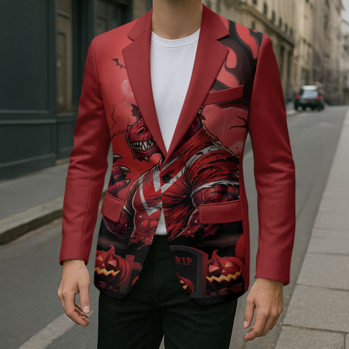 Custom Halloween St George Illawarra Dragons Blazer Spooky Australia Mascot Rugby