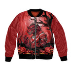 Custom Halloween St George Illawarra Dragons Bomber Jacket Spooky Australia Mascot Rugby
