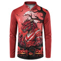 Custom Halloween St George Illawarra Dragons Button Sweatshirt Spooky Australia Mascot Rugby