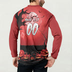 Custom Halloween St George Illawarra Dragons Button Sweatshirt Spooky Australia Mascot Rugby