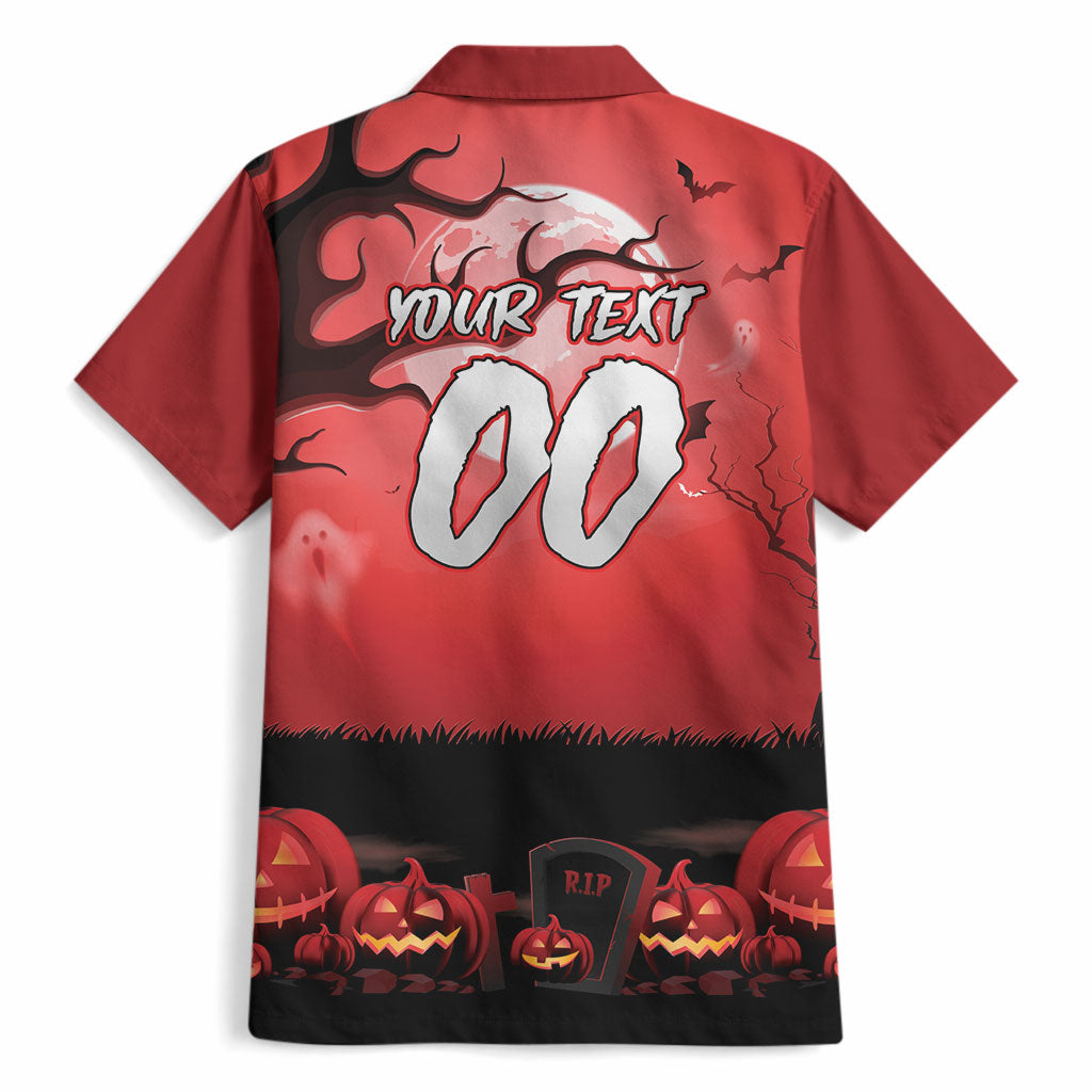 Custom Halloween St George Illawarra Dragons Hawaiian Shirt Spooky Australia Mascot Rugby