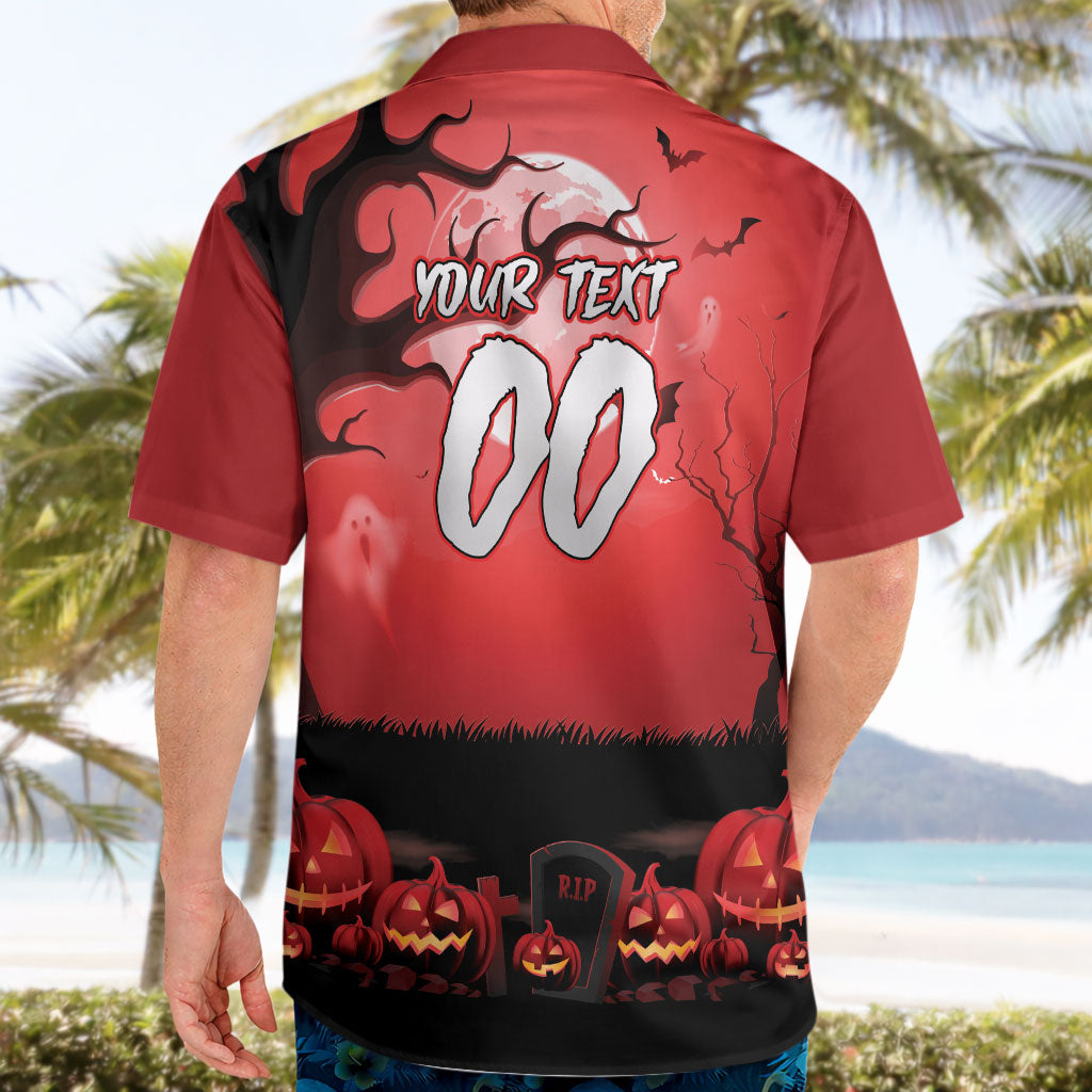 Custom Halloween St George Illawarra Dragons Hawaiian Shirt Spooky Australia Mascot Rugby