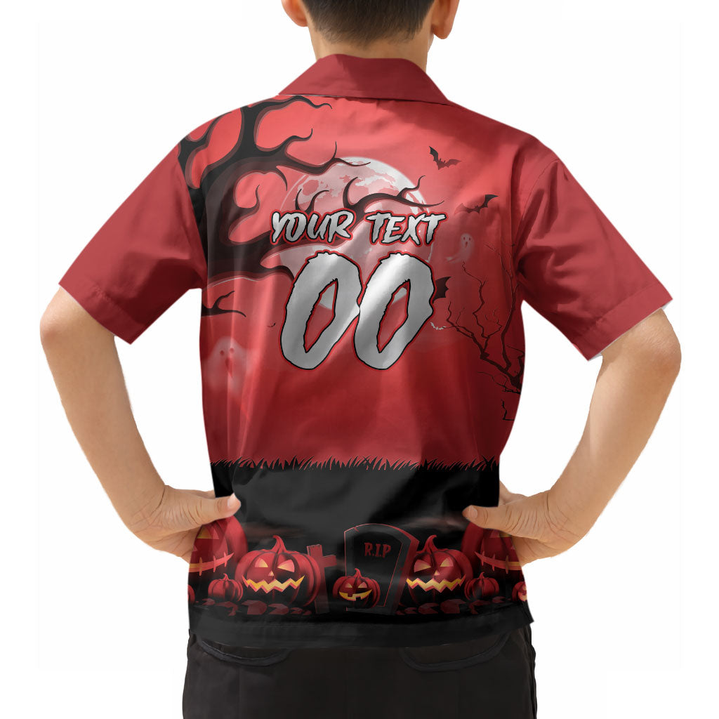 Custom Halloween St George Illawarra Dragons Hawaiian Shirt Spooky Australia Mascot Rugby