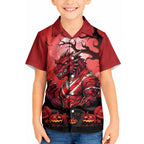 Custom Halloween St George Illawarra Dragons Kid Hawaiian Shirt Spooky Australia Mascot Rugby