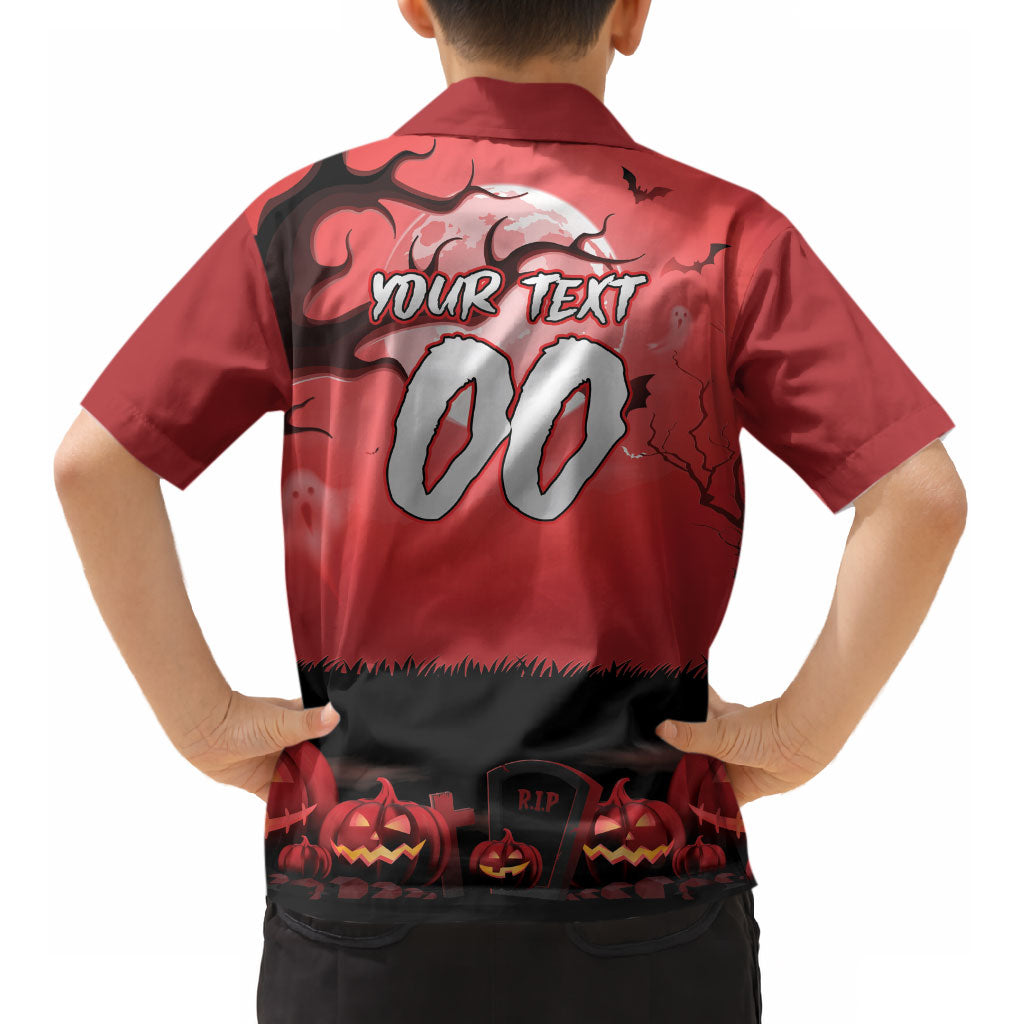 Custom Halloween St George Illawarra Dragons Kid Hawaiian Shirt Spooky Australia Mascot Rugby