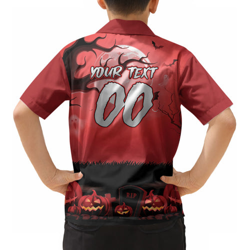 Custom Halloween St George Illawarra Dragons Kid Hawaiian Shirt Spooky Australia Mascot Rugby