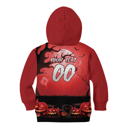 Custom Halloween St George Illawarra Dragons Kid Hoodie Spooky Australia Mascot Rugby