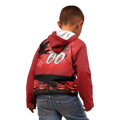 Custom Halloween St George Illawarra Dragons Kid Hoodie Spooky Australia Mascot Rugby