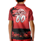 Custom Halloween St George Illawarra Dragons Kid Polo Shirt Spooky Australia Mascot Rugby