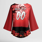 Custom Halloween St George Illawarra Dragons Kimono Sleeve Blouse Spooky Australia Mascot Rugby
