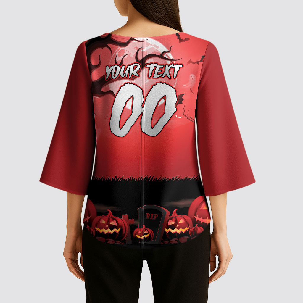 Custom Halloween St George Illawarra Dragons Kimono Sleeve Blouse Spooky Australia Mascot Rugby