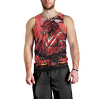Custom Halloween St George Illawarra Dragons Men Tank Top Spooky Australia Mascot Rugby
