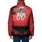 Custom Halloween St George Illawarra Dragons Padded Jacket Spooky Australia Mascot Rugby