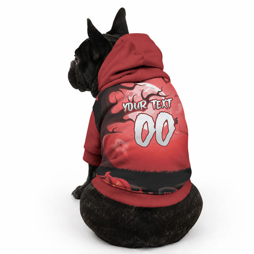 Custom Halloween St George Illawarra Dragons Pet Hoodie Spooky Australia Mascot Rugby