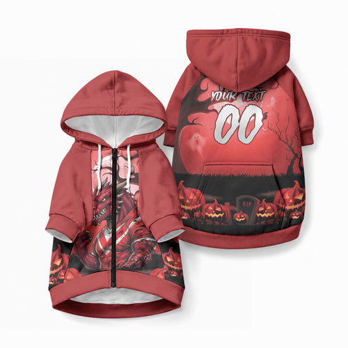 Custom Halloween St George Illawarra Dragons Pet Hoodie Spooky Australia Mascot Rugby