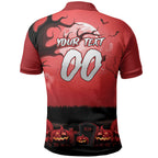 Custom Halloween St George Illawarra Dragons Polo Shirt Spooky Australia Mascot Rugby